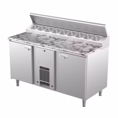 Bagerikylbänk PK KLE-1620, Sten Toppskiva, (Passande Plåtar: 450x600mm) 1600x730x900mm, COOLPART