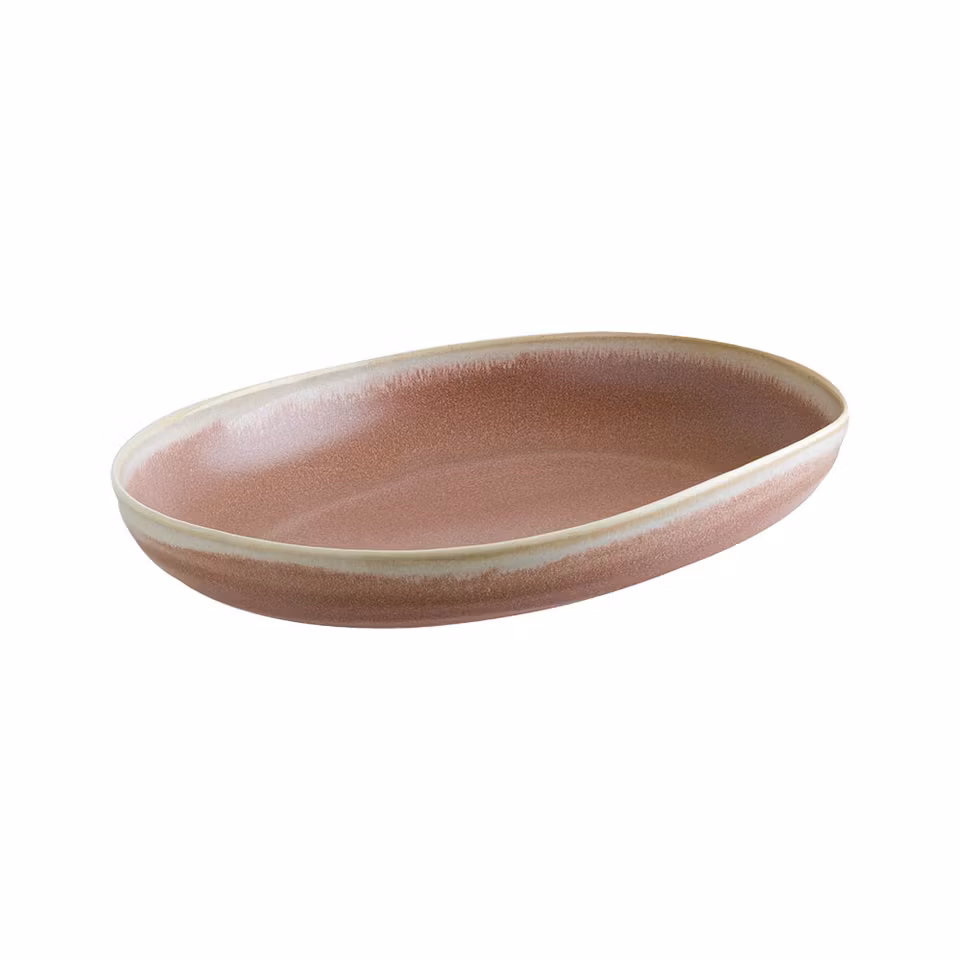 PINK POTT Tallrik djup Oval 31cm
