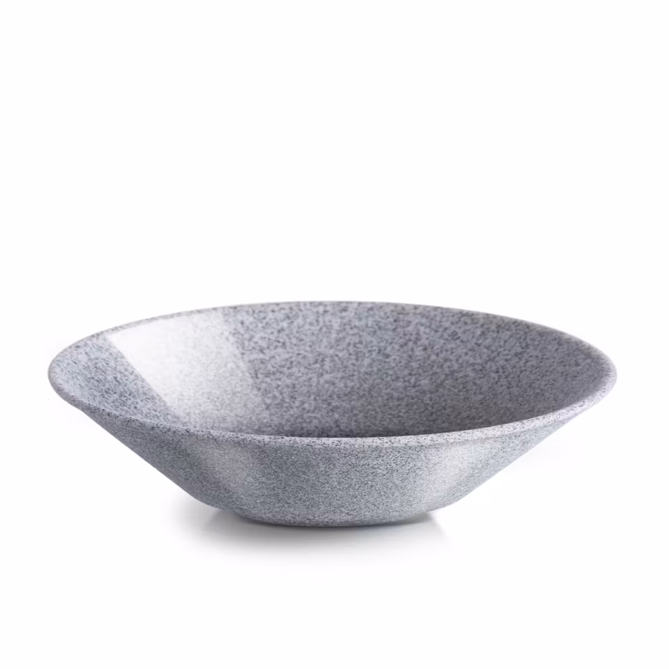 Granit Skål Grå Glaserad, D27 cm