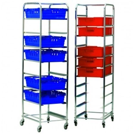 Back/Plåtvagn,monteringsbar-galvad, 600x450 mm, 11gejder, H 1820 mm