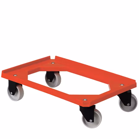 Backvagn plast röd, för brödback/backar 600x400 mm