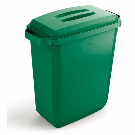 Binge i olika färger med lock, 60 liter