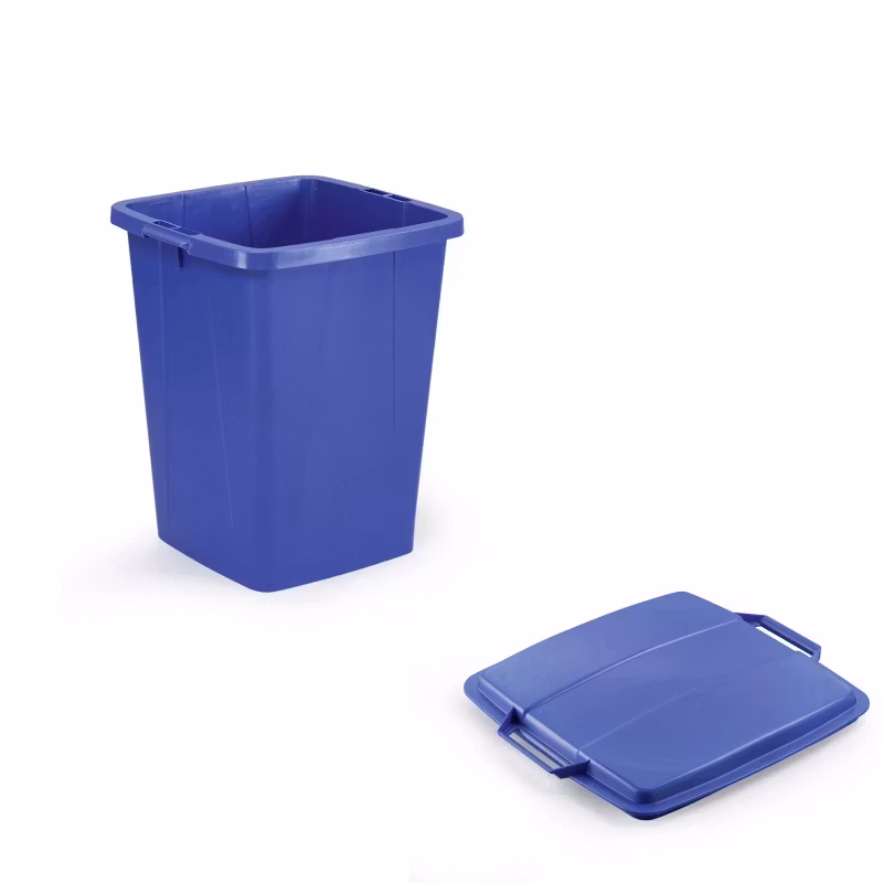 Binge i olika färger med lock, 90 liter
