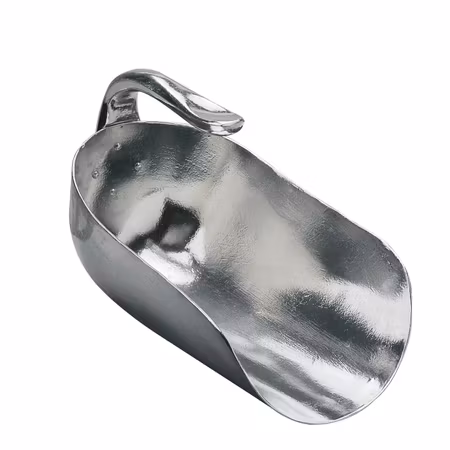 Mjölskopa 1,5 liter, aluminium, inåtvänt handtag