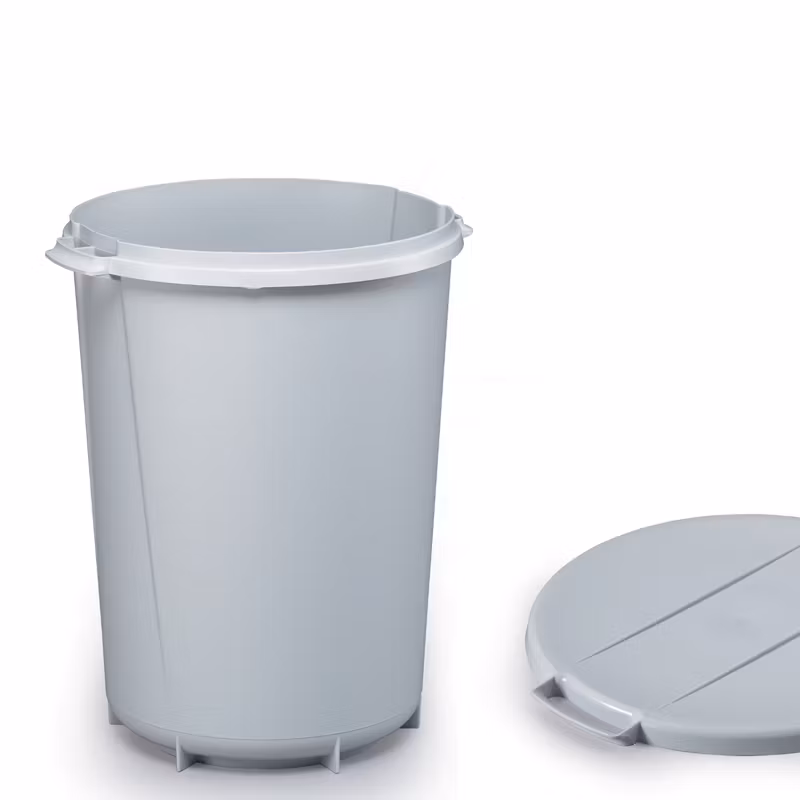 Tunna Grå med lock, 40 liter