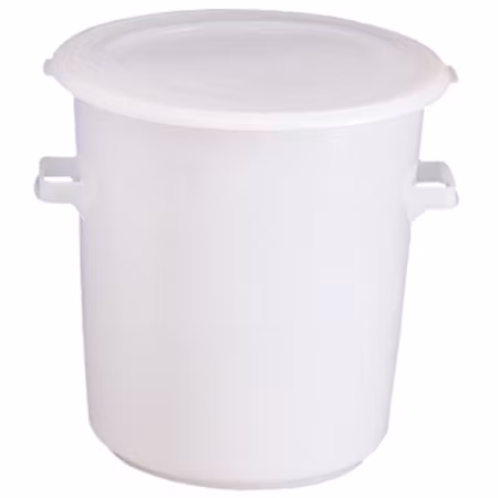 Tunna med lock, surdeg,plast, 110 liter