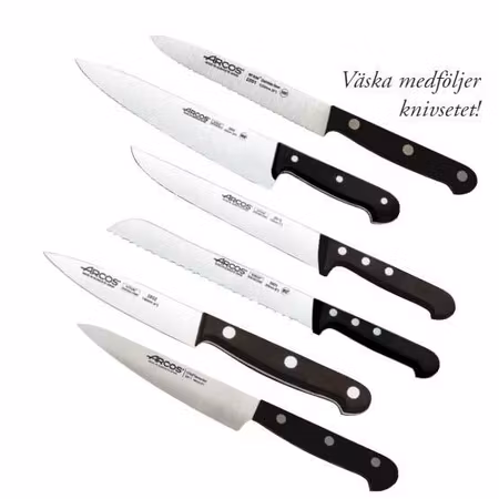 Knivset, spanska Arcos med 6 knivar
