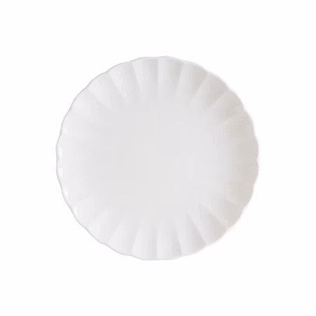 East Flat Tallrik 25 cm vit