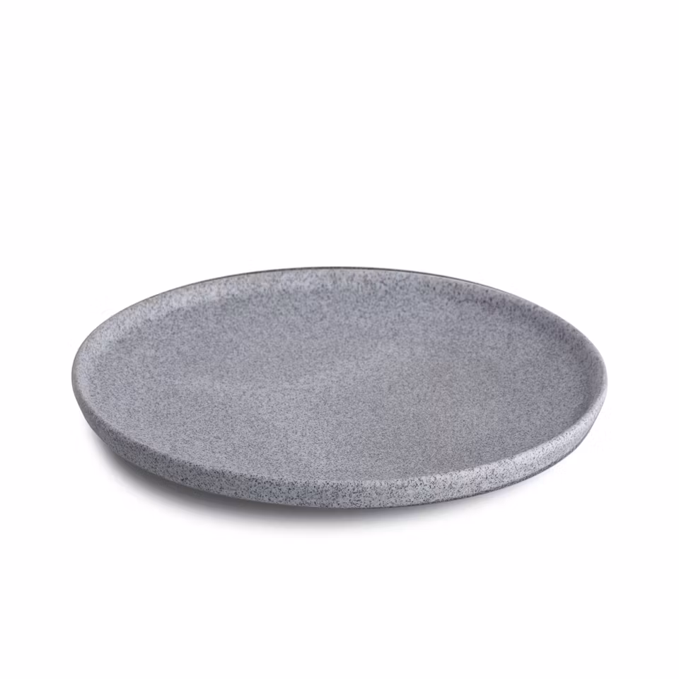 Granit Tallrik Grå Rå D20 cm