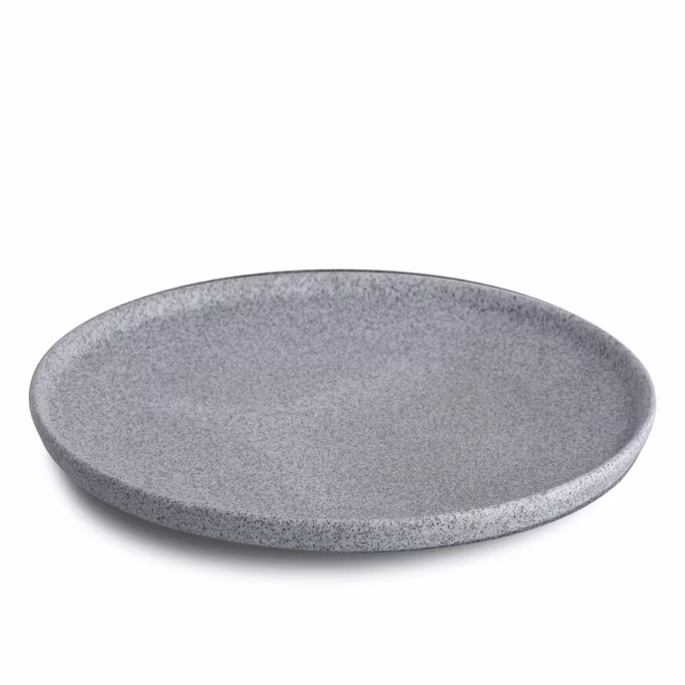 Granit Tallrik Grå Rå D26 cm