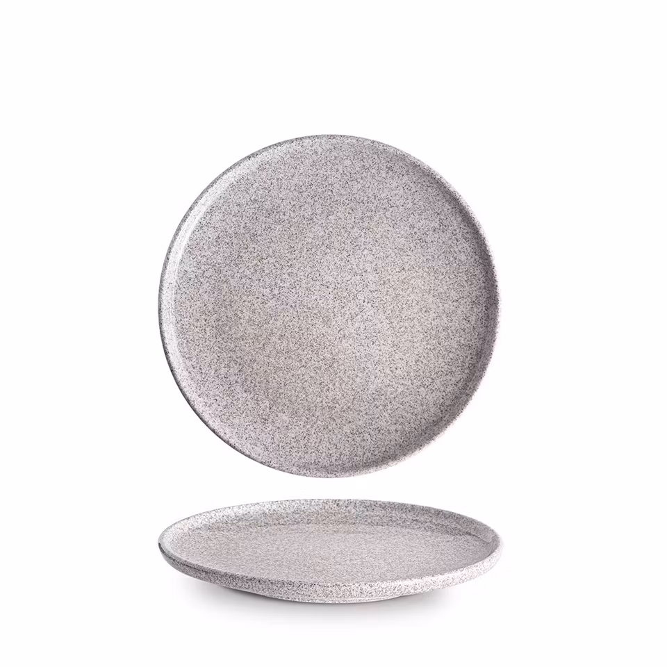 Granit Tallrik Grå Glaserad D20 cm