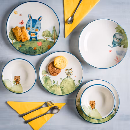 MINIMEAL Tallrik flat D21cm