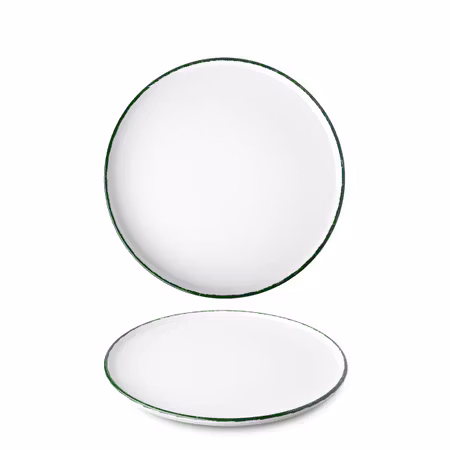 OPTIMO Picnic Tallrik D26cm, Grön kant