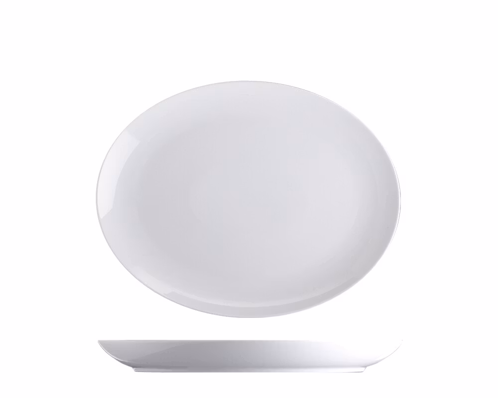 BASIC Assiett  oval 20x16cm