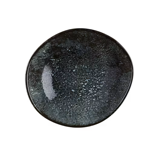 COSMOS BLACK skål, Kantig D18cm