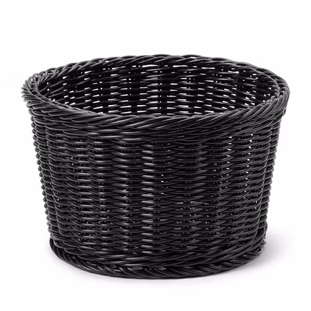 Bröd/Bestickkorg Svart rund D26xH16cm