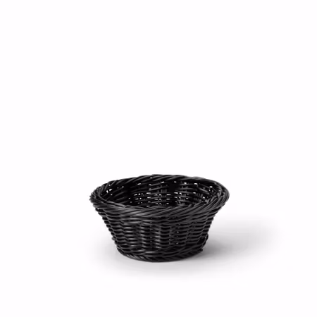 Bröd/Bestickkorg Svart, D18,5cm