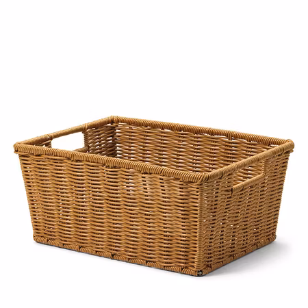 Bröd/Bestick/Frukt & Gröntkorg Brun, 40x30xH18cm