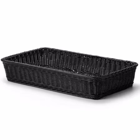 Bröd/Bestickkorg Svart PP plast. 53x32xH9 cm
