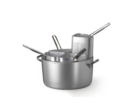Agnelli kittel, Rostfrit, Inkl 4st pastainsats, D36cm