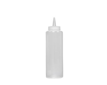Dressingflaska transparant PP plast, 355 ml