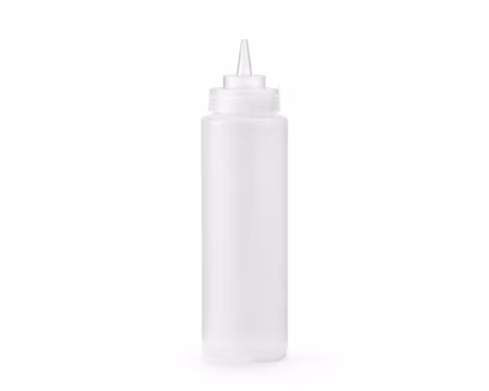 Dressingflaska transparant PP plast, 710 ml
