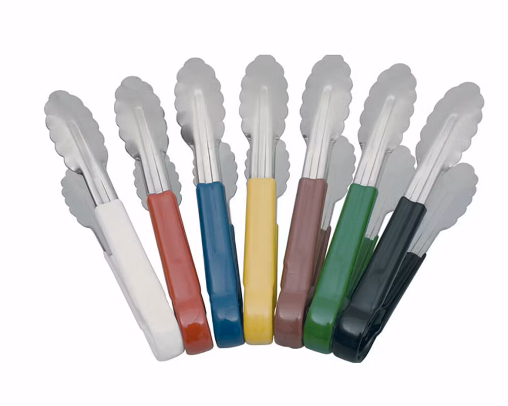 Salladstång Rostfri Brun plast handtag, 23cm