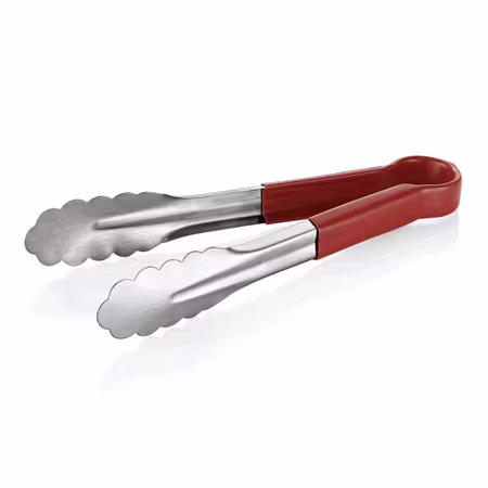 Salladstång Rostfri Röd plast handtag, 23cm