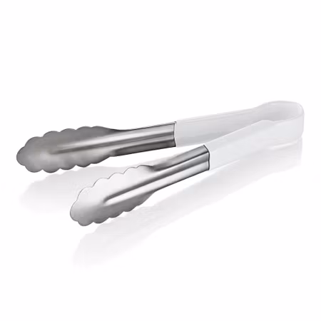 Salladstång Rostfri Vit plast handtag, 23cm