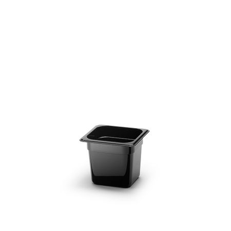 Kantin Gn 1/6-150 Polycarb, Svart