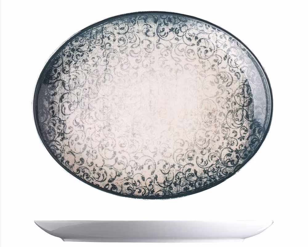 VINTAGE Tallrik Oval 32cm