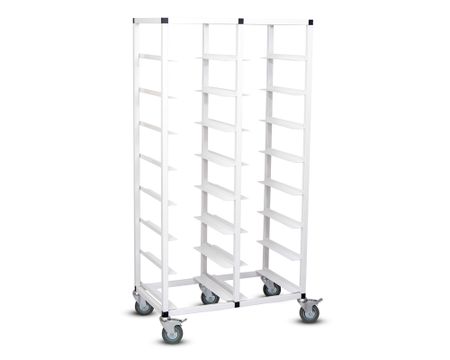 Dubbel Brickvagn, Bricka:330x430 mm(Lunch), vit