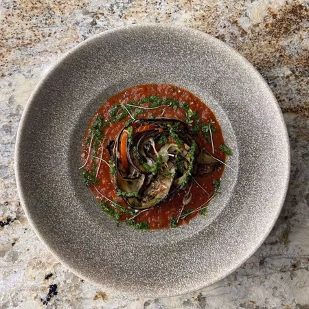 LUCA Ocean Blue Gourmet pasta tallrik D27cm