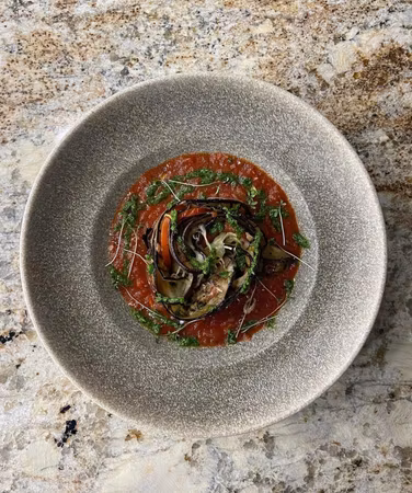 LUCA Ocean Blue Gourmet Pasta tallrik D24cm