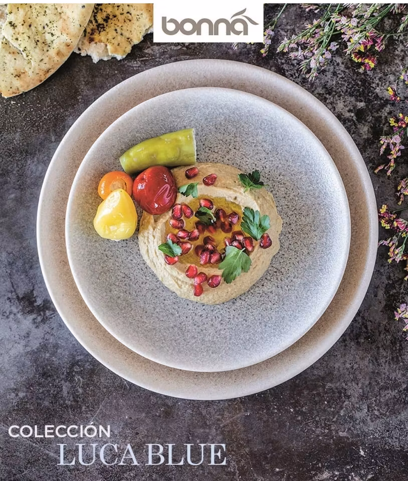 LUCA Ocean Blue Assiett  Gourmet flat D17 cm