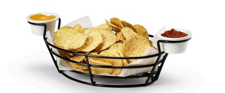 Bröd/Fastfood trådkorg med hållare