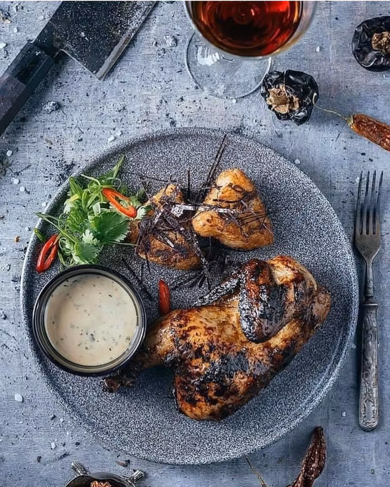 Granit Tallrik Svart Hazy D23 cm