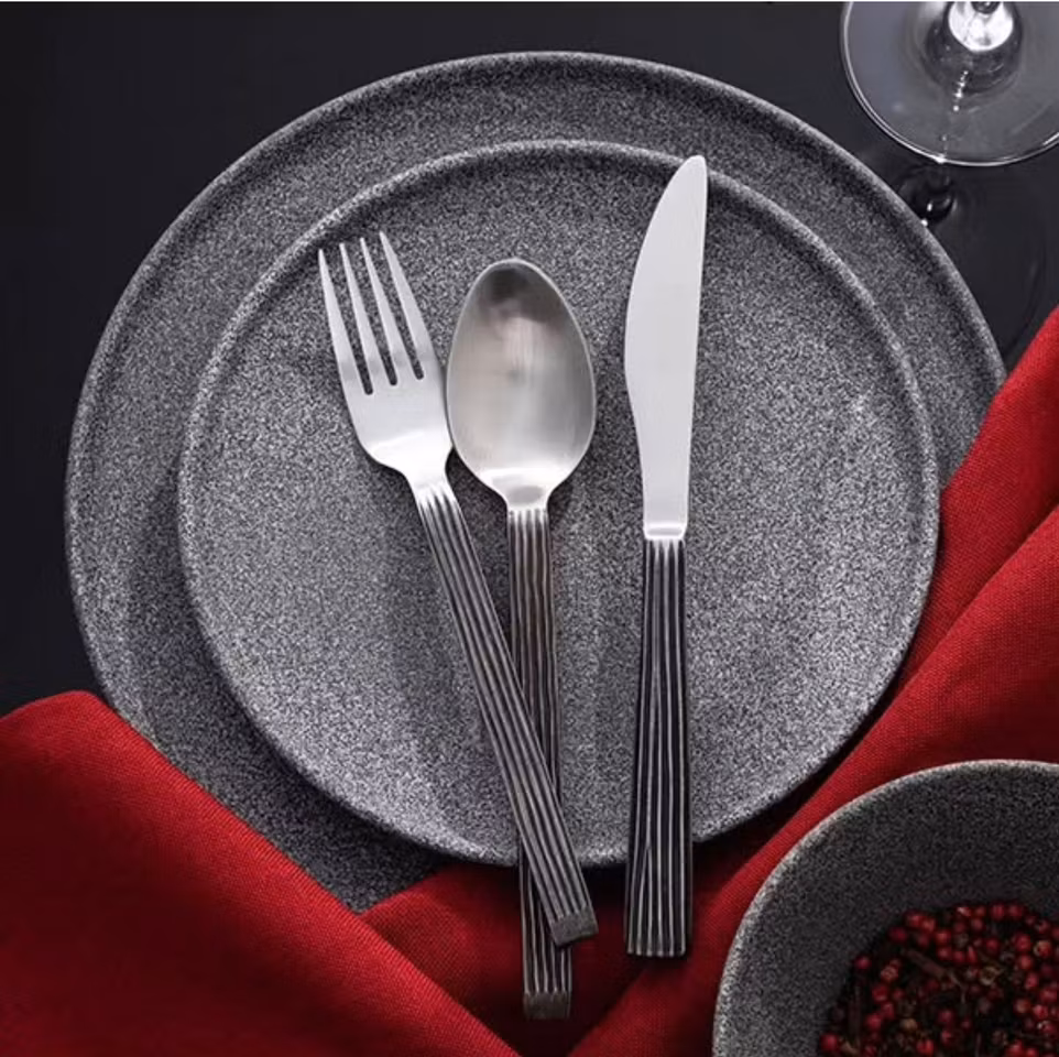 Granit Tallrik Svart Hazy D29 cm