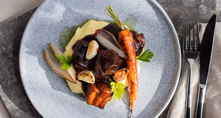 Granit Tallrik Grå Rå D20 cm