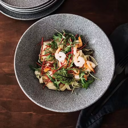 Granit Skål Svart Hazy, D20 cm