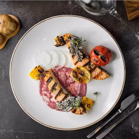 RETRO Tallrik Gourmet flat D27cm