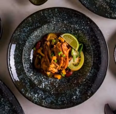 COSMOS BLACK Gourmet Pasta tallrik D24cm