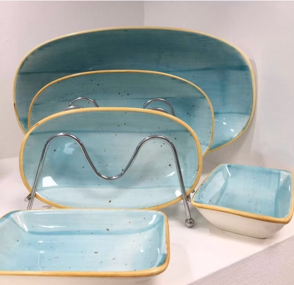 AQUA Tallrik Oval 33x19cm