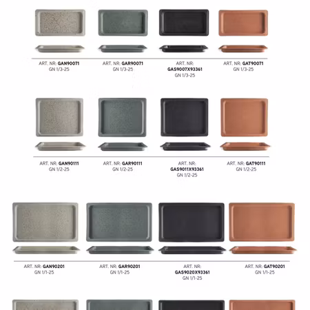 Terracotta -LIFESTYLE Fat GN 1/1-25mm