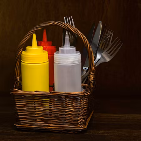 Dressingflaska 0,34 L röd