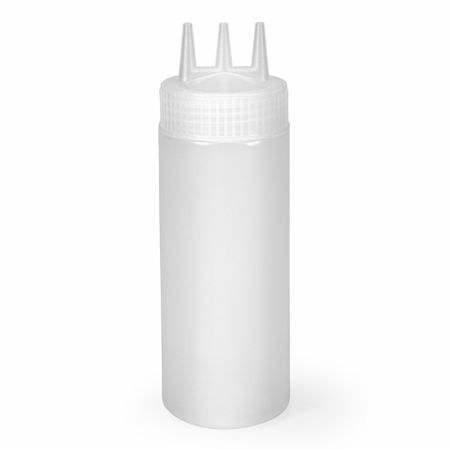 Dressingflaska 3 pip 0,34 L transparent