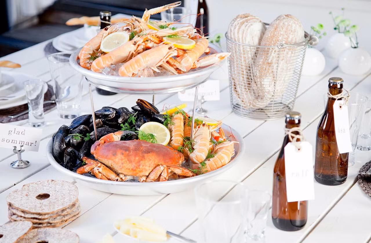 Ställning till skaldjursfat, Ø 25 cm låg