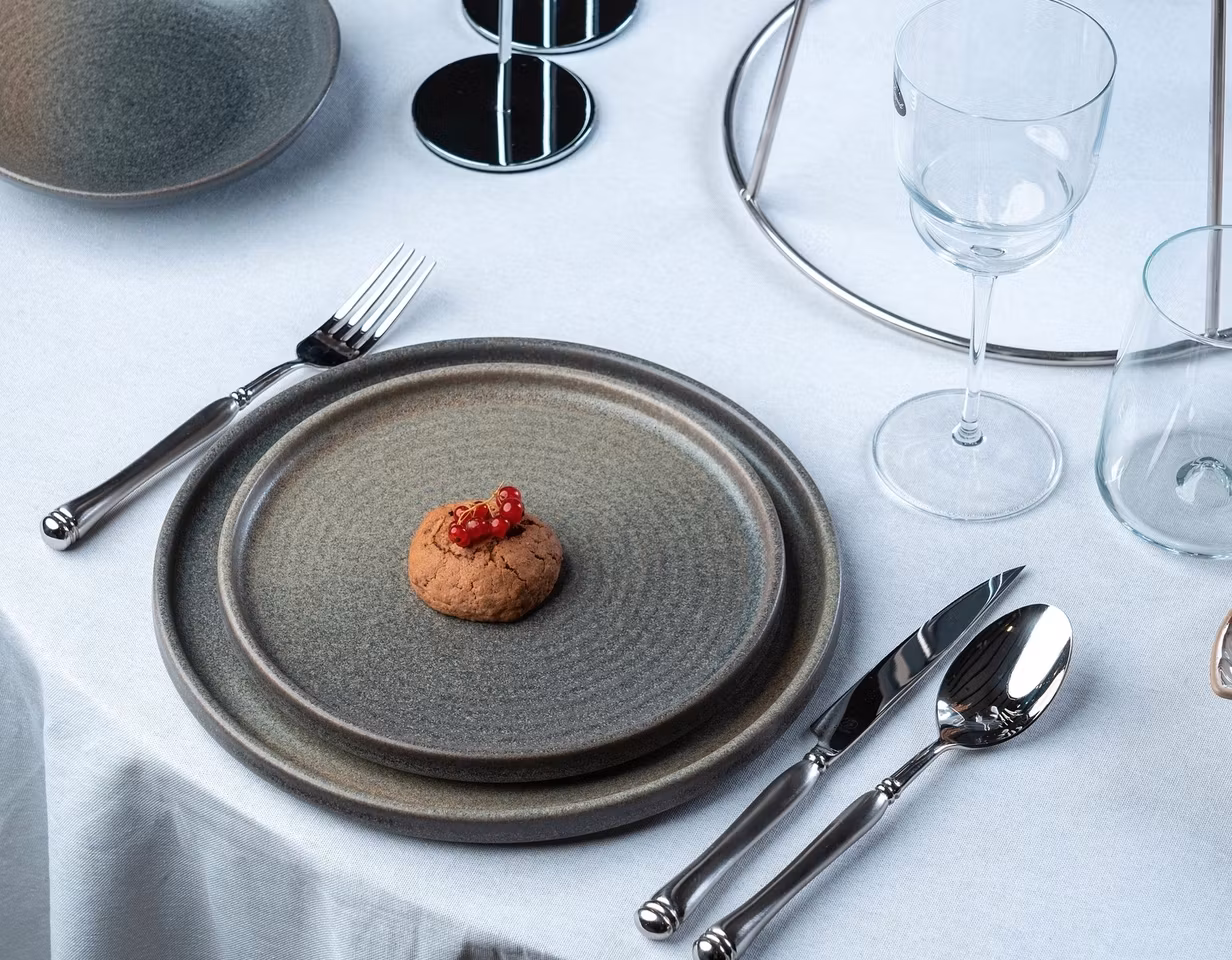 Hornfels Tallrik flat D26cm