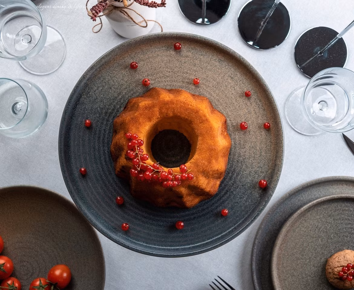 Hornfels Tallrik flat D21cm