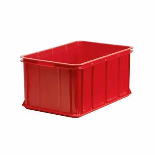 Förvaringsback 55Liter Röd, Stapelbar 600x400x285 mm